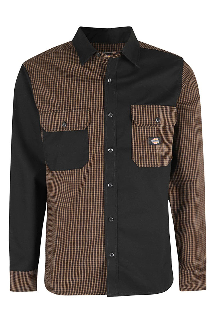 Dickies Miltonvale Shirt With Brown Checkered Contrast