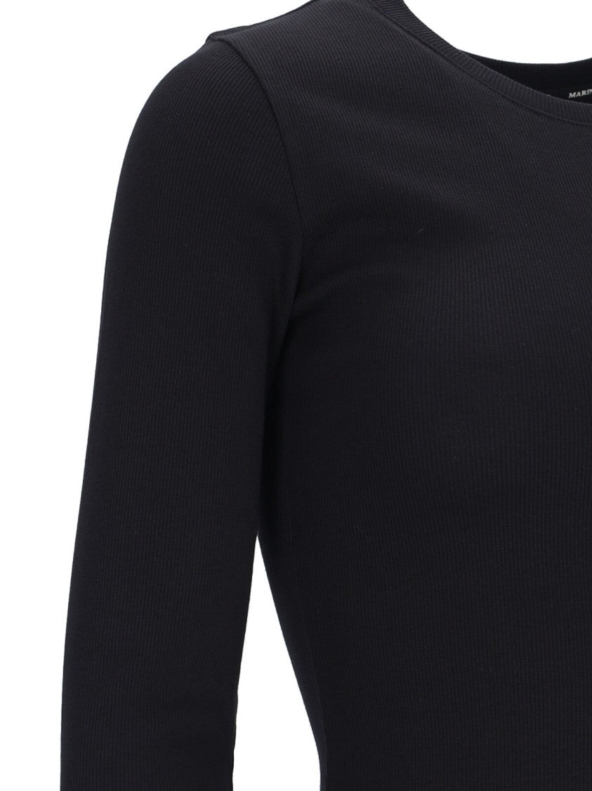 Marine Serre Mini Logo Dress, In Black Cotton