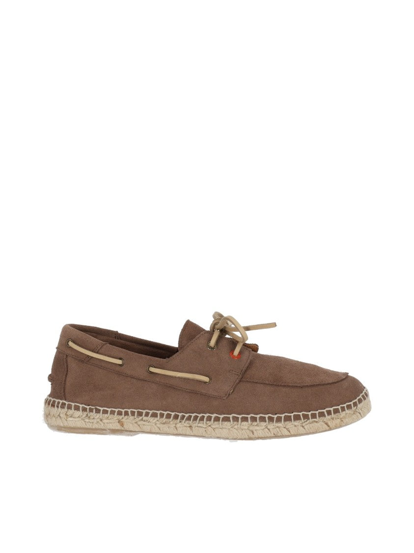 Abarca Brown Suede Handmade Jute Moccasins