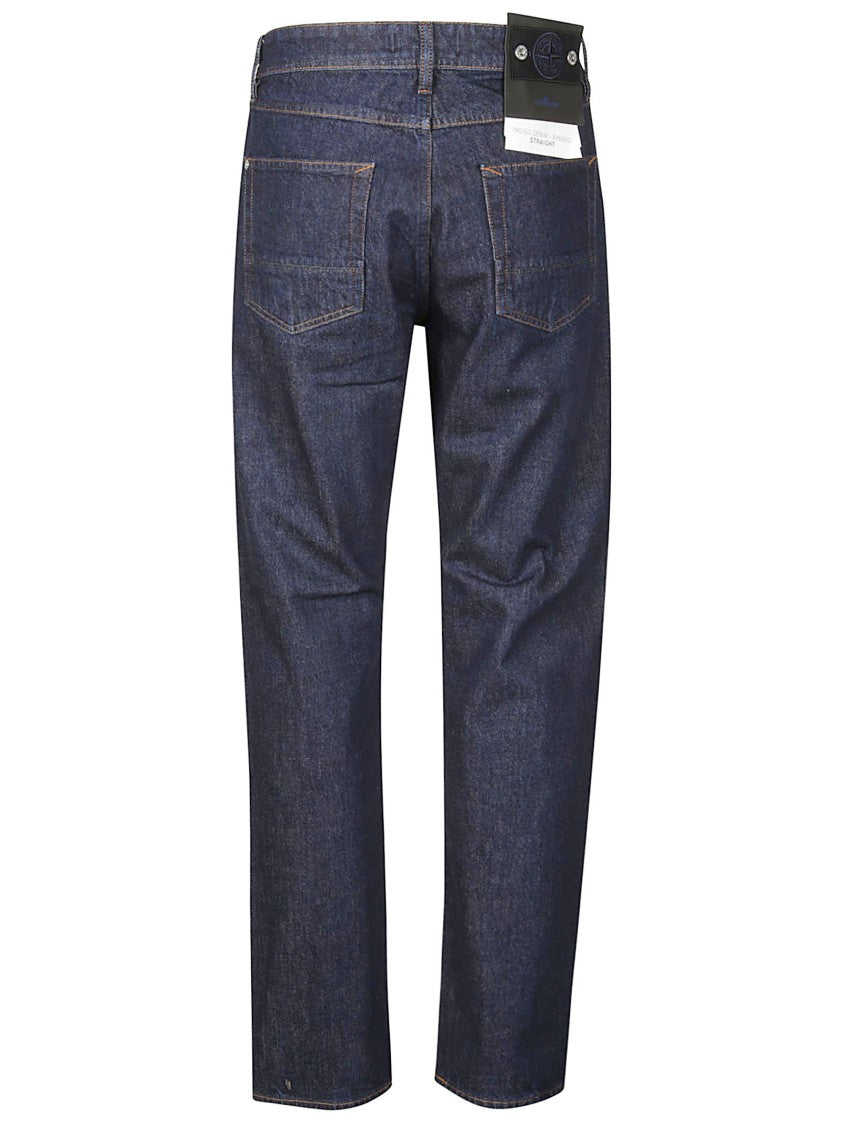 Stone Island Indigo Regular Straight Cotton Jeans