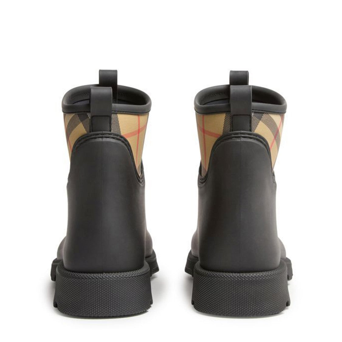 Burberry Low Ankle Boots With Checkered Pattern