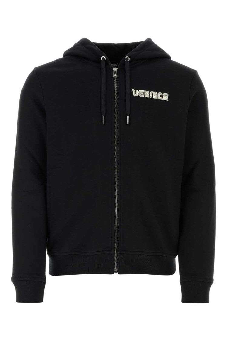 Versace Black Cotton Sweatshirt