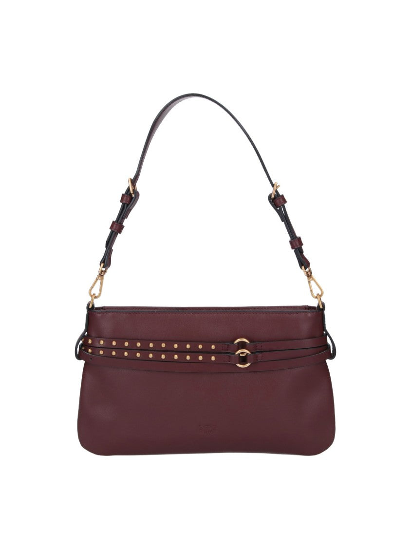 Pinko Burgundy Medium Belt Shoulder Bag