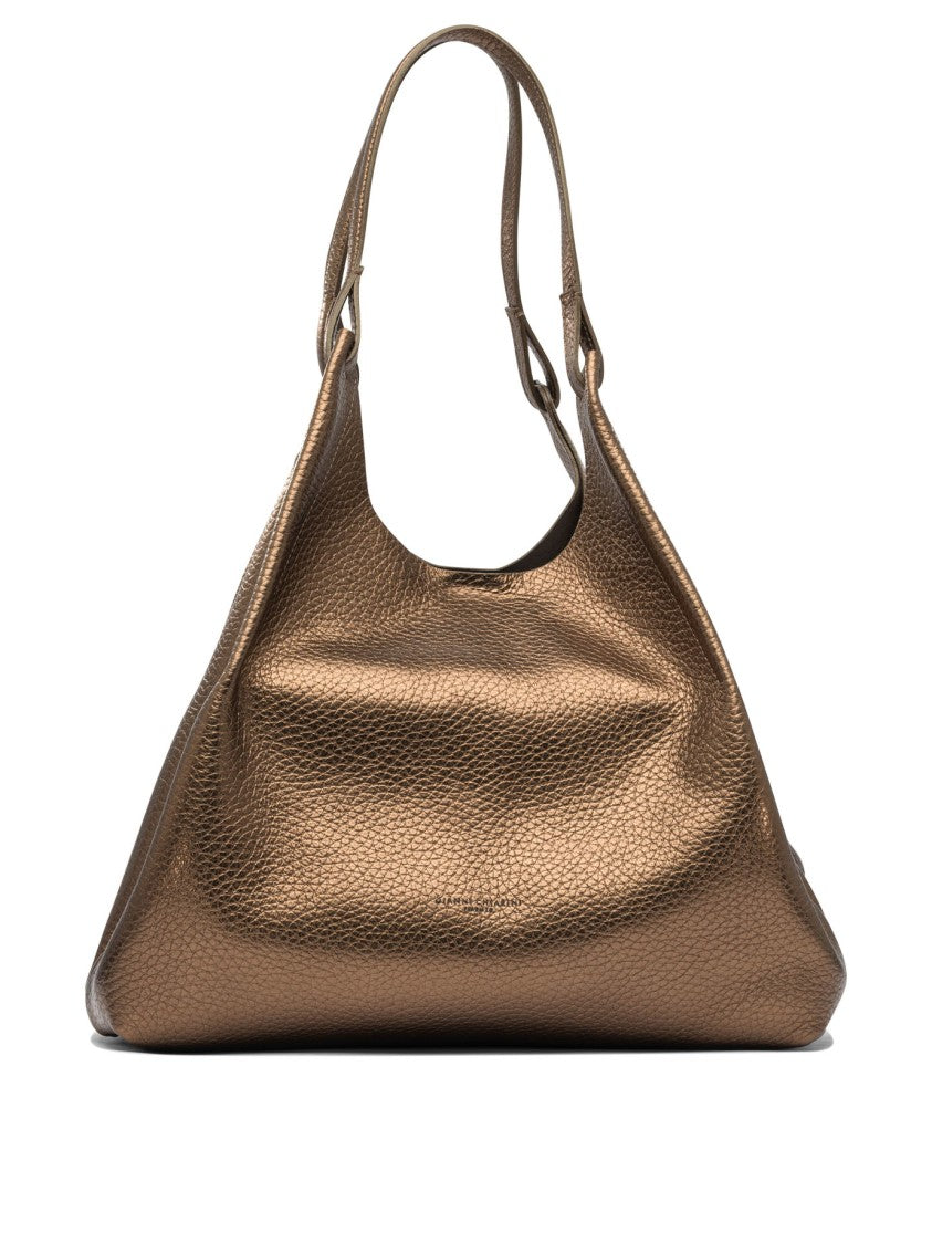 Gianni Chiarini Bronze Leather Shoulder Bag