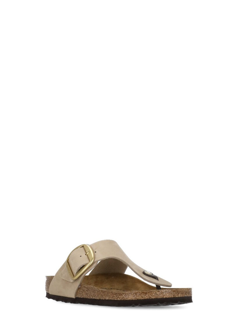 Birkenstock Beige Gizeh Big Buckle Sandals