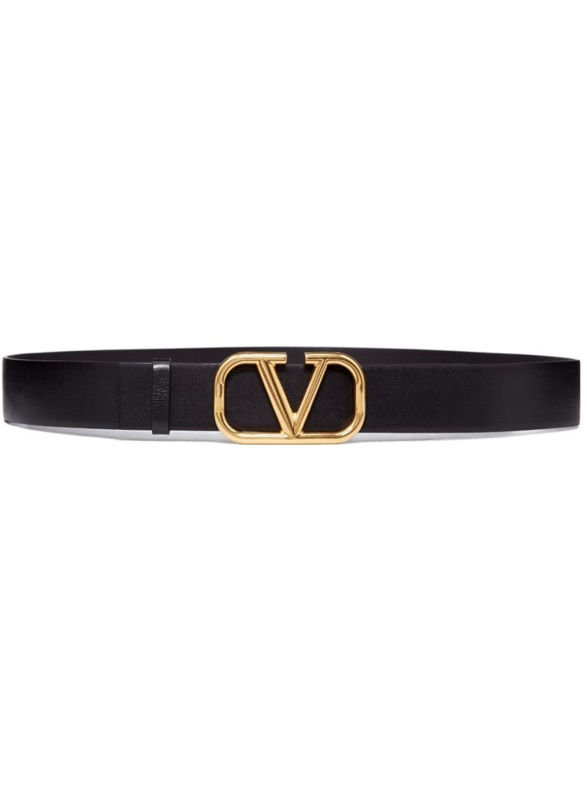 Valentino Black Leather Belts