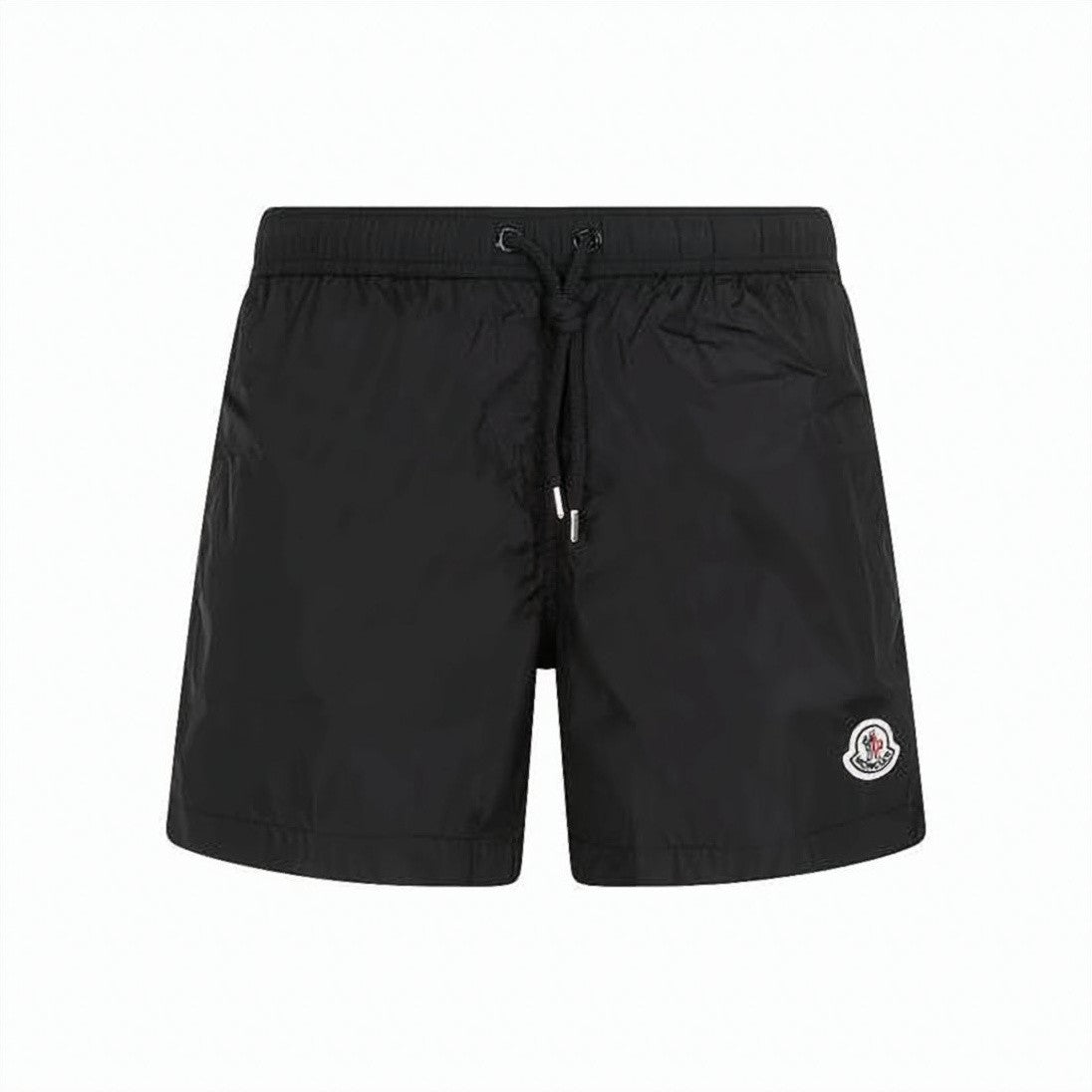 Moncler Black Polyamide Shorts With Drawstring Waistband