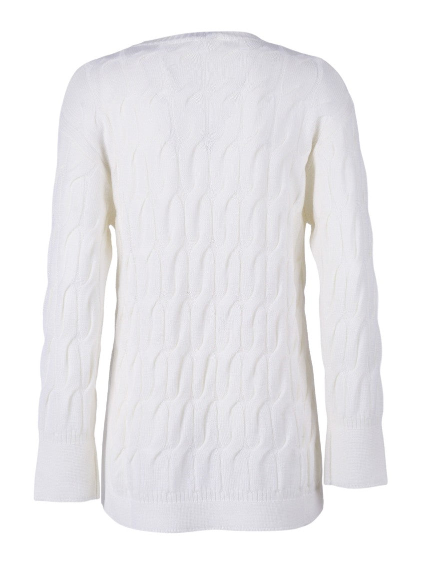 Max Mara Fitted Top In Soft Virgin Wool