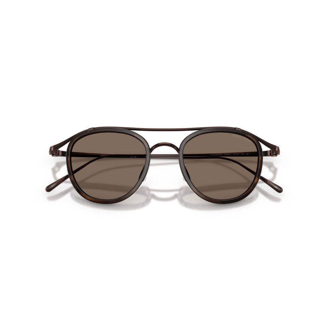 Giorgio Armani 0Ar6179t Titanium Frame Sunglasses With Double Bridge