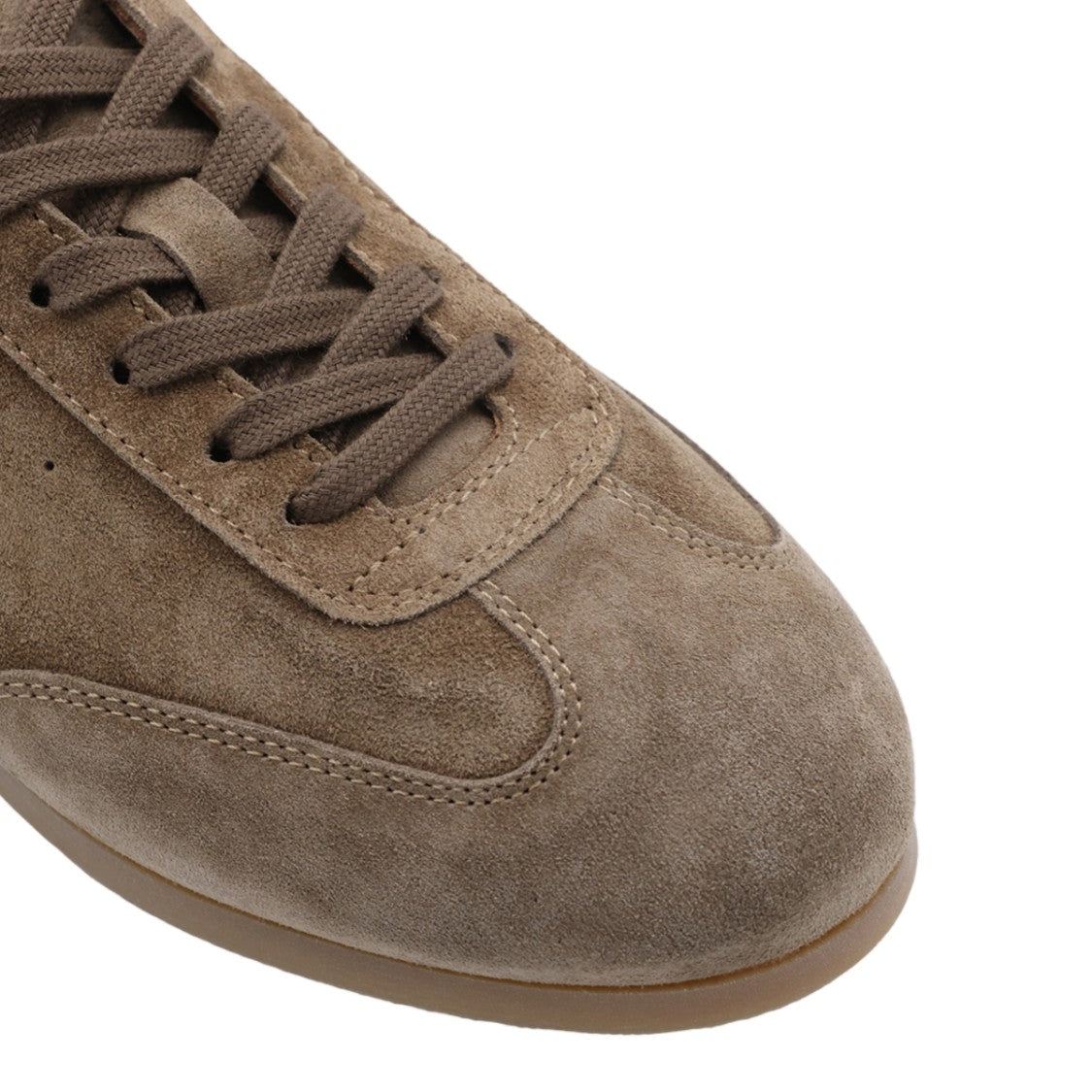 Common Projects Low-Profile Taupe Sneakers In Soft Suede
