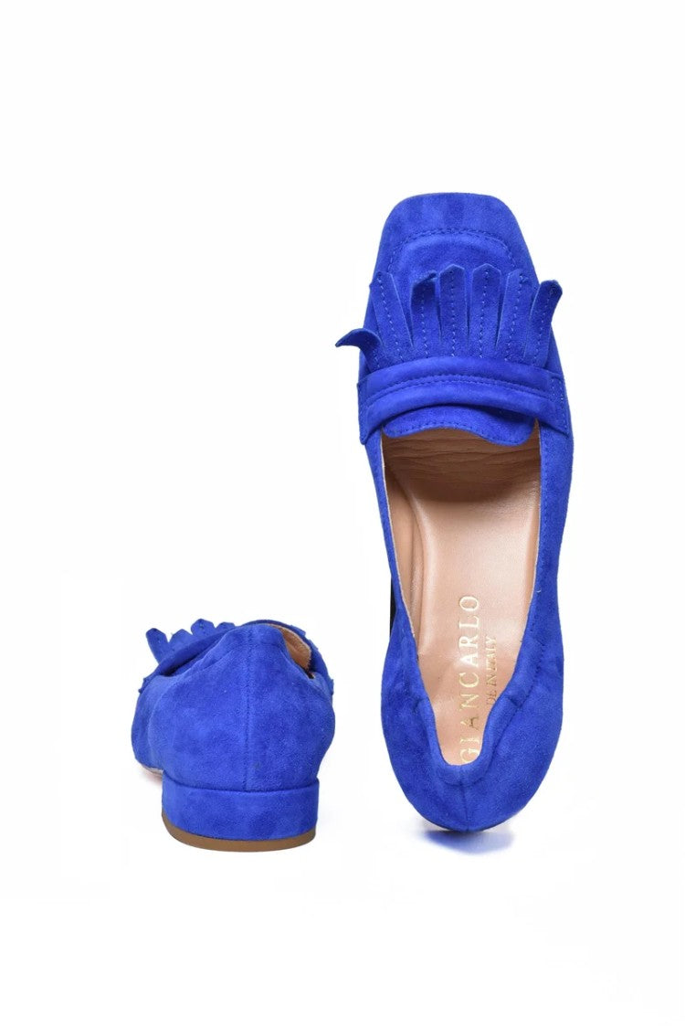 Giancarlo Abbigliamento Suede Loafer - Royal Blue
