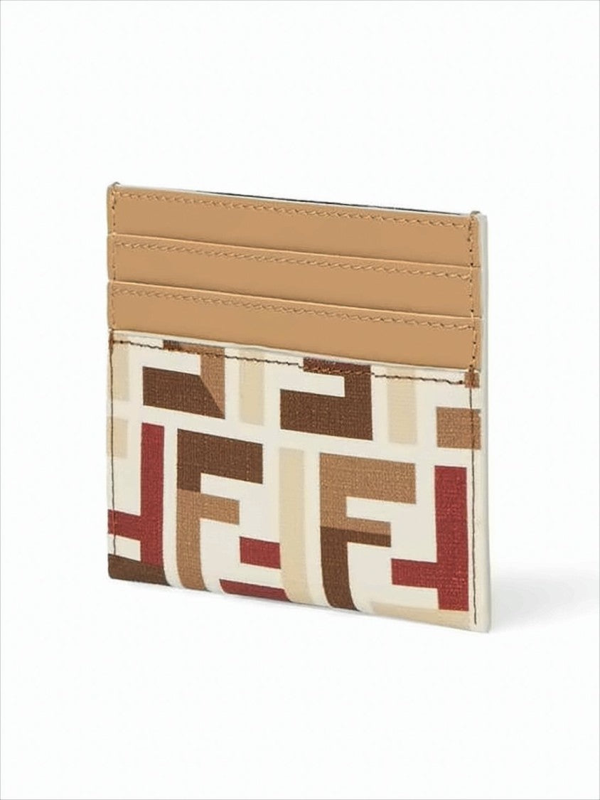 Fendi Geometric Pattern Card Wallet
