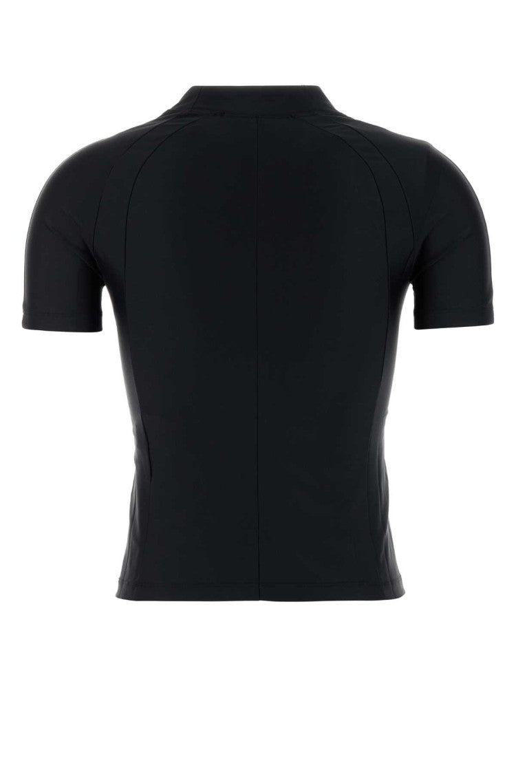 T By Alexander Wang Black Stretch Nylon T-Shirt
