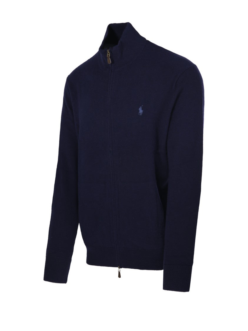 Polo Ralph Lauren Full Zip Sweater With High Collar
