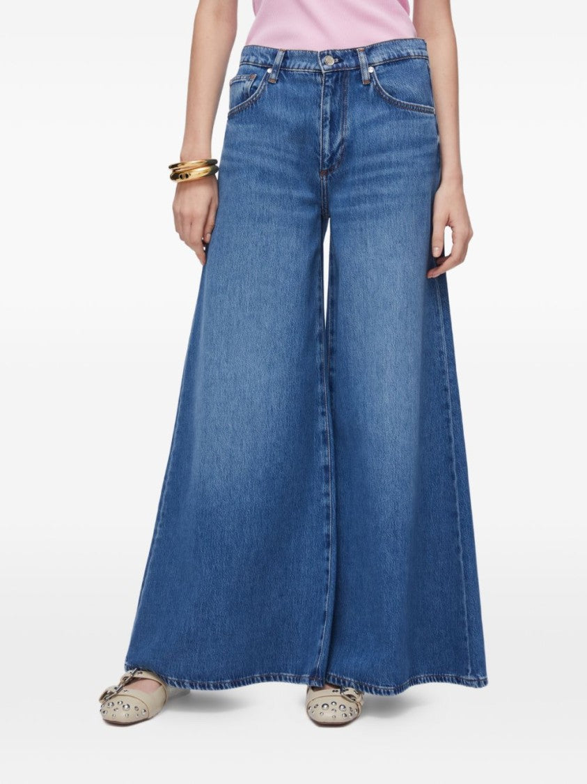 Liu Jo Blue Denim Texture Jeans