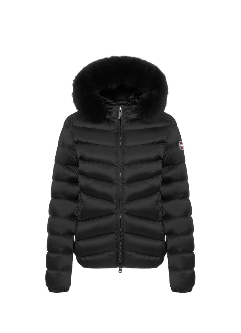 Colmar Originals Quilted Jacket With Synthetic Fur Trim