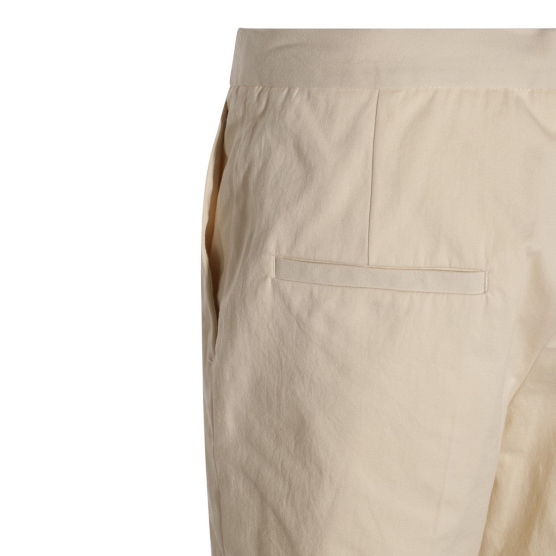 Jil Sander Straight-Leg Beige Cotton Trousers With Minimalist Design