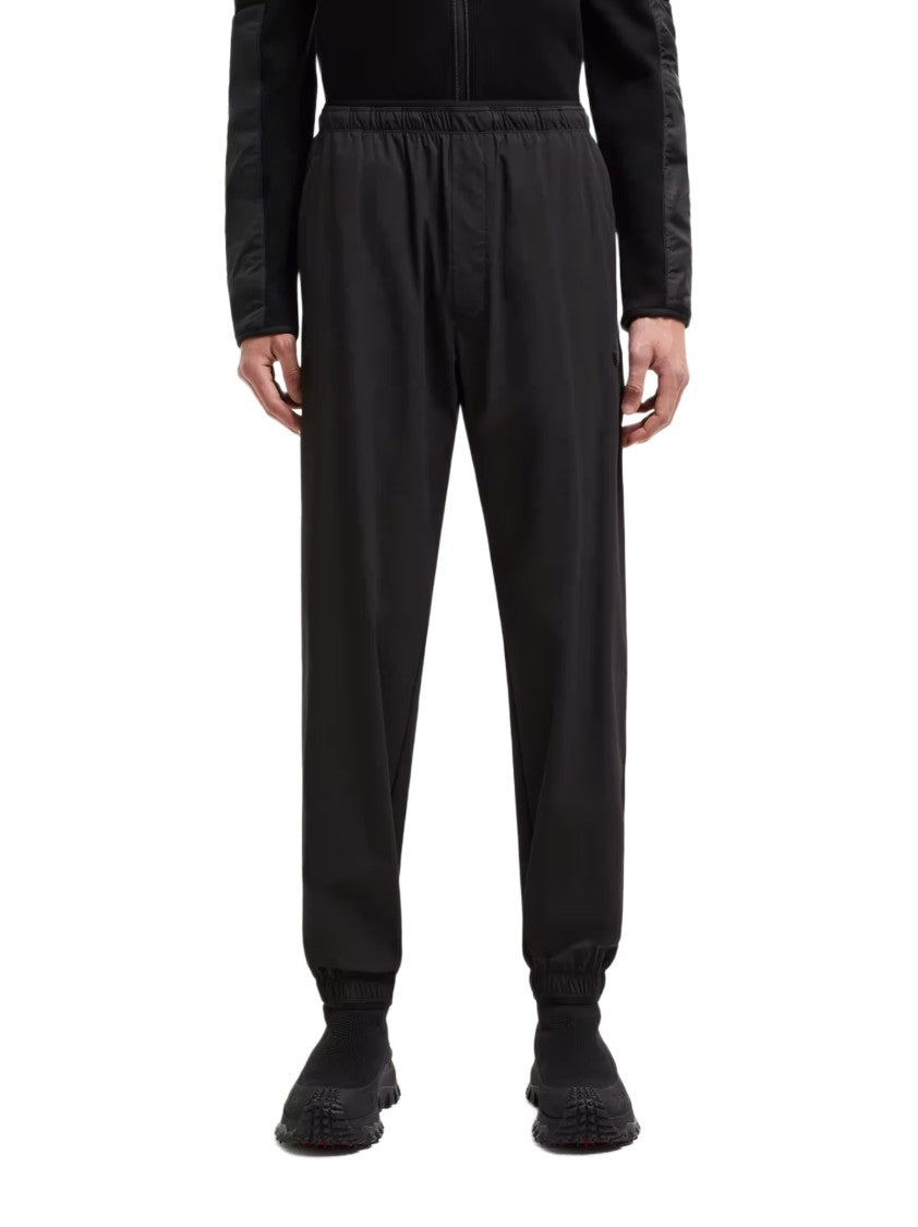 Moncler Black Elastic Waist Sweatpants