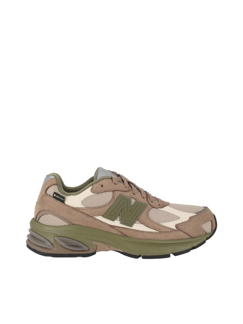 New Balance Light Mushroom Nubuck Mesh Sneakers