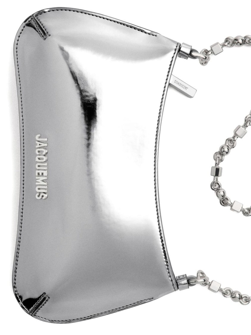 Jacquemus Reflective Silver-Tone Chain-Link Shoulder Bag