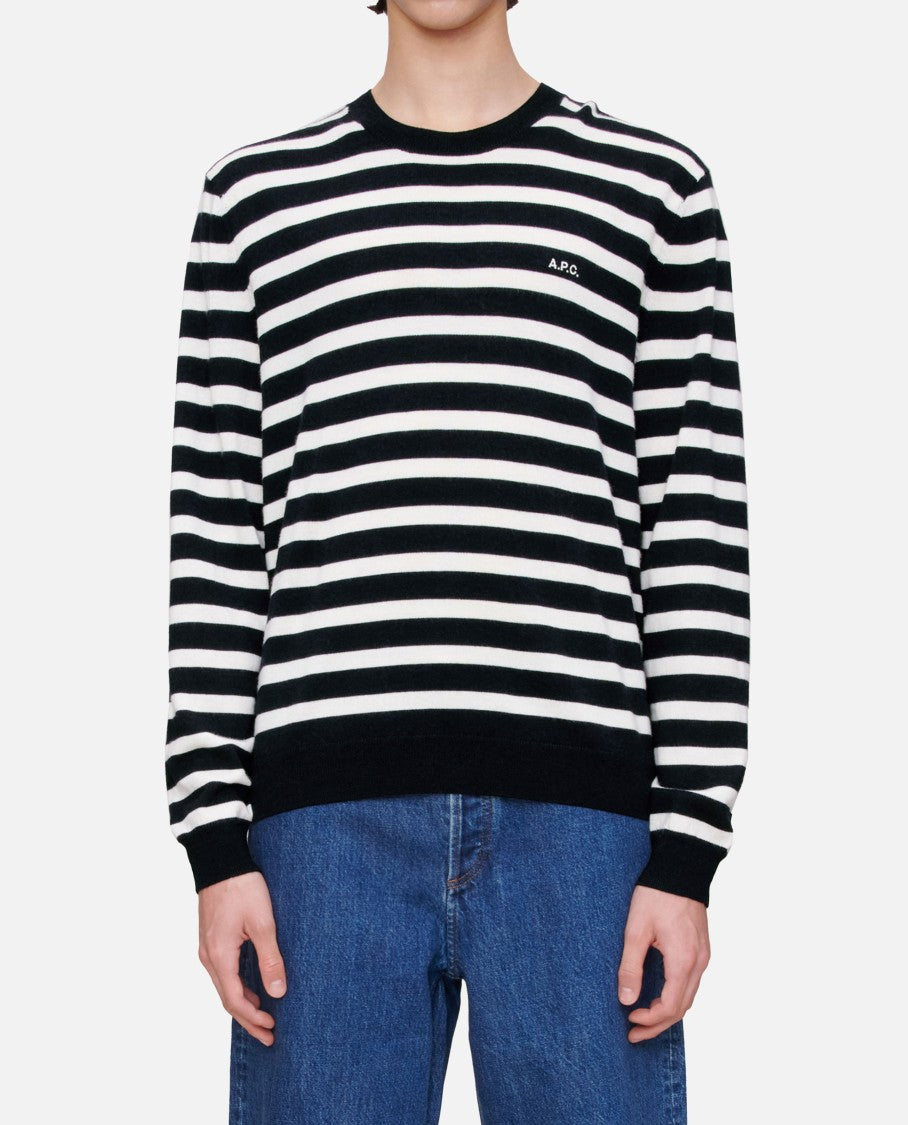 A.P.C. Crewneck Sweater With Classic Striped Pattern