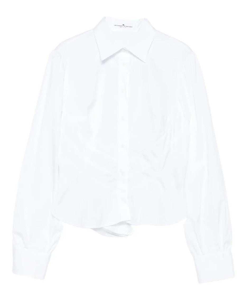Ermanno Scervino White Cotton Shirt With Classic Collar