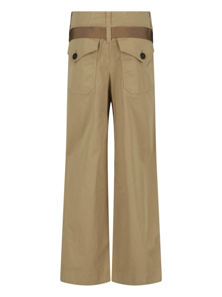 Seafarer Brown Wide Leg Cotton Pants