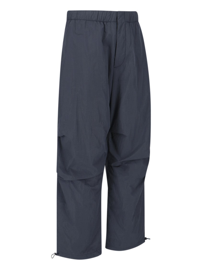 Studio Nicholson "Nixie" Blue Nylon Trousers