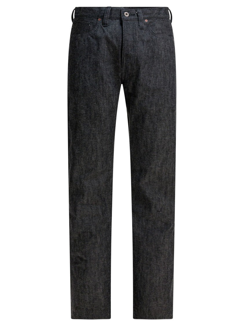 Buzz Rickson's Mid-Rise Black Selvedge Denim Jeans