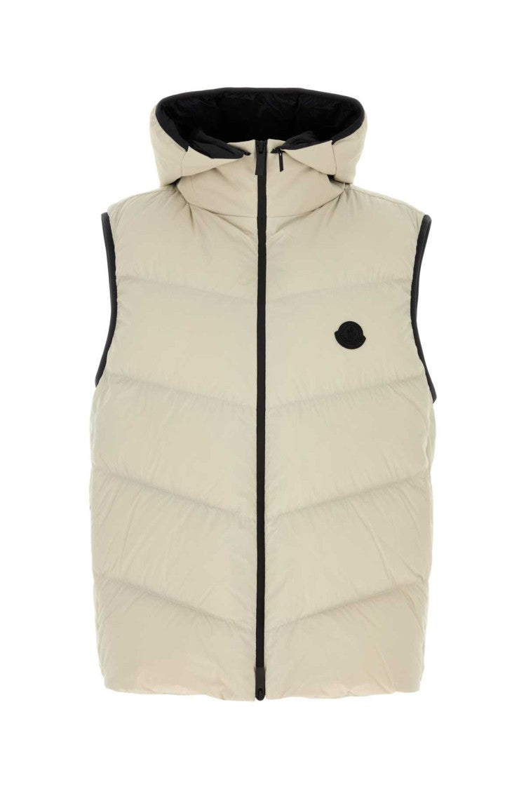 Moncler Ivory Nylon Guersac Down Jacket