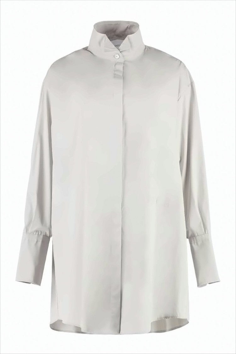 Patou High Collar Mini Dress
