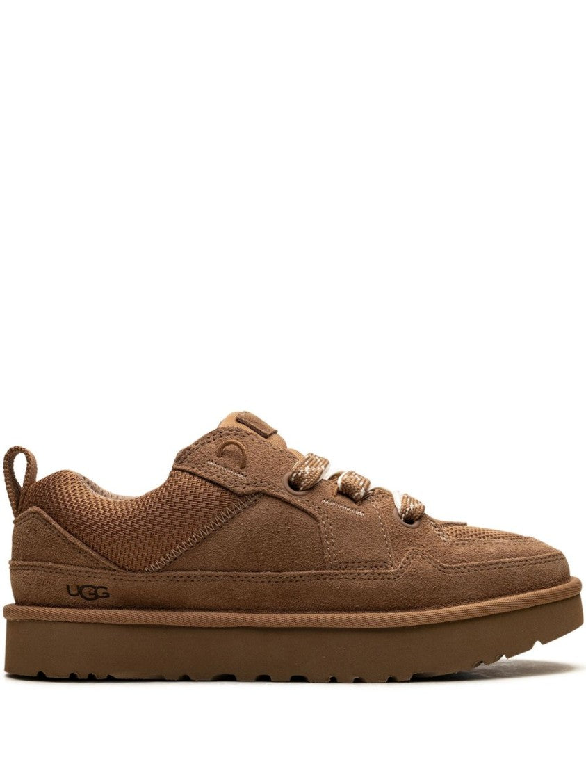 Ugg Low-Top Sneakers With Leather-Textile Blend