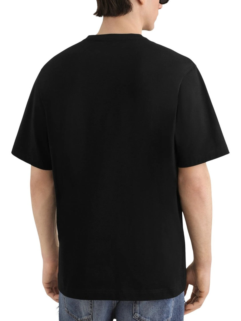 Dolce & Gabbana Relaxed Fit T-Shirt With Embossed Logo And Crew Neck