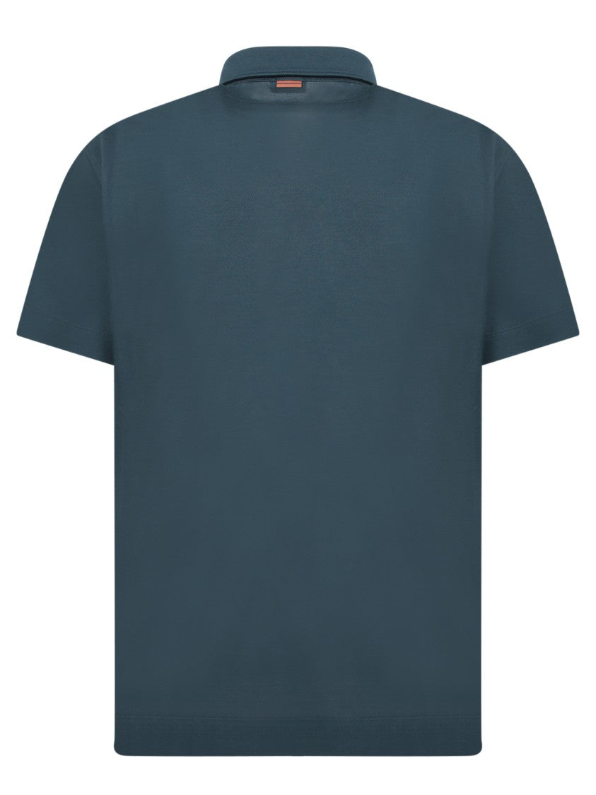 Zegna Classic Collar Polo With Pocket