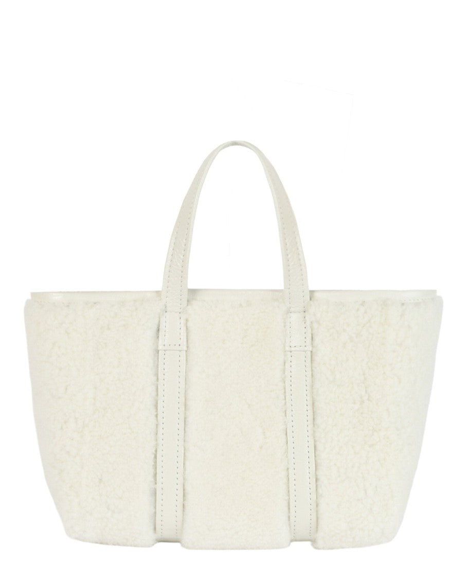 Balenciaga Barbes East West Shearling Shopper Bag