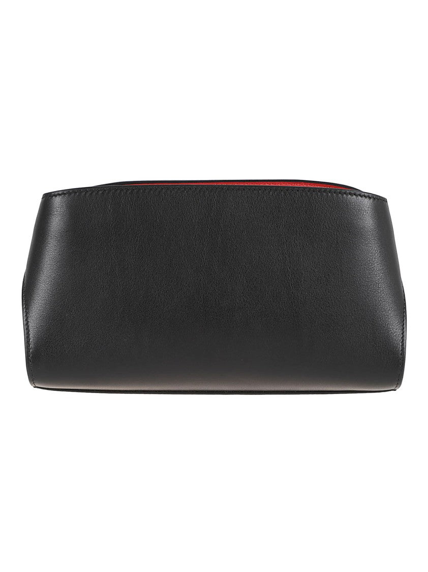 Ferragamo Black Gancini Hug Calf Leather Mini Bag