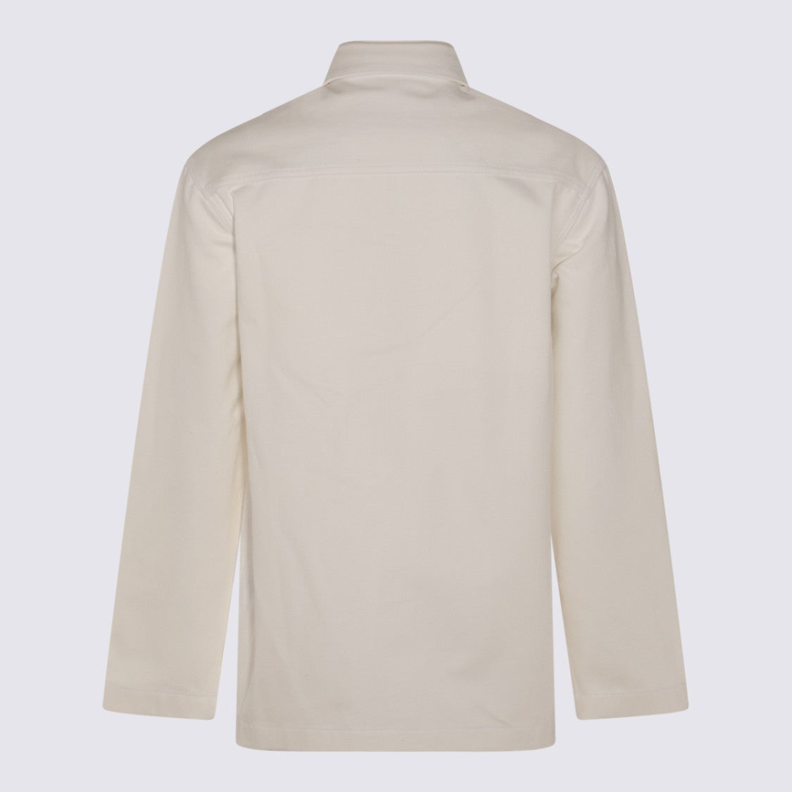Jil Sander Minimalist Straight-Silhouette Shirt With Metallic Button Closure