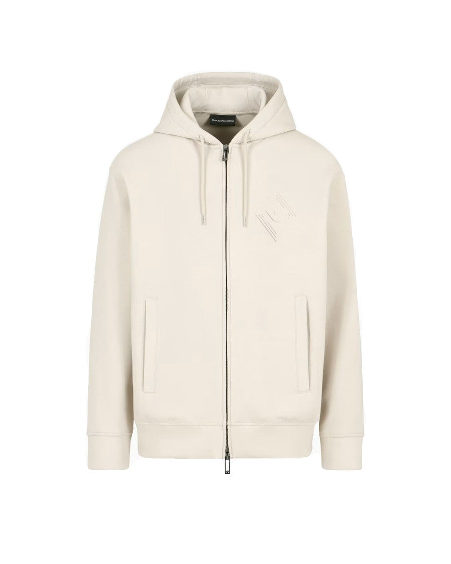 Emporio Armani Zip-Up Sweatshirt With Drawstring Hood
