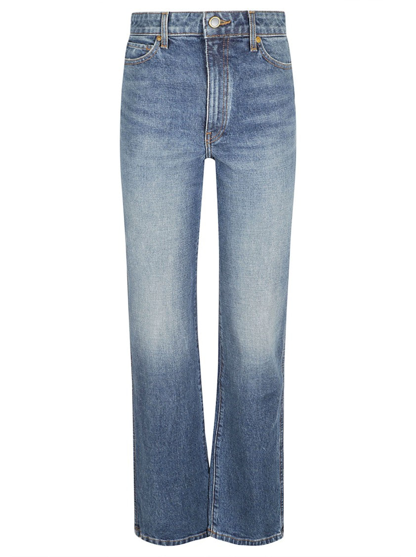 Khaite Blue Cotton Jeans