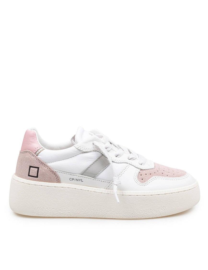 D.A.T.E Sneakers Court Platform In Leather And Suede