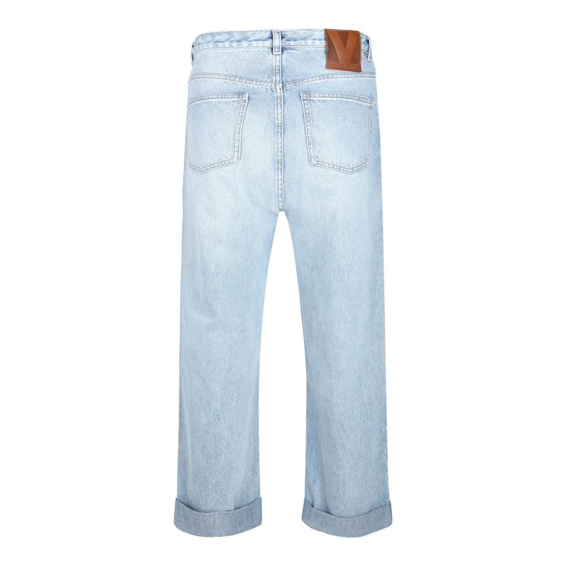 Valentino Light Blue Denim Jeans With Classic Five-Pocket Design