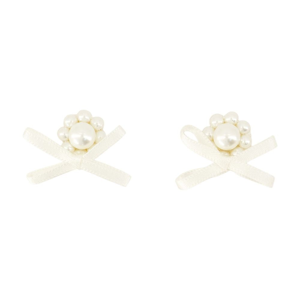Simone Rocha Petite Daisy Earrings - Synthetic - White