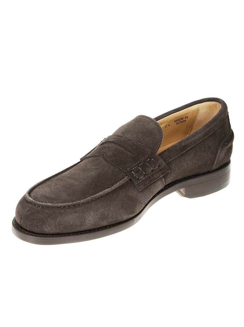 Berwick Moccasin Loafer In Dark Brown Suede