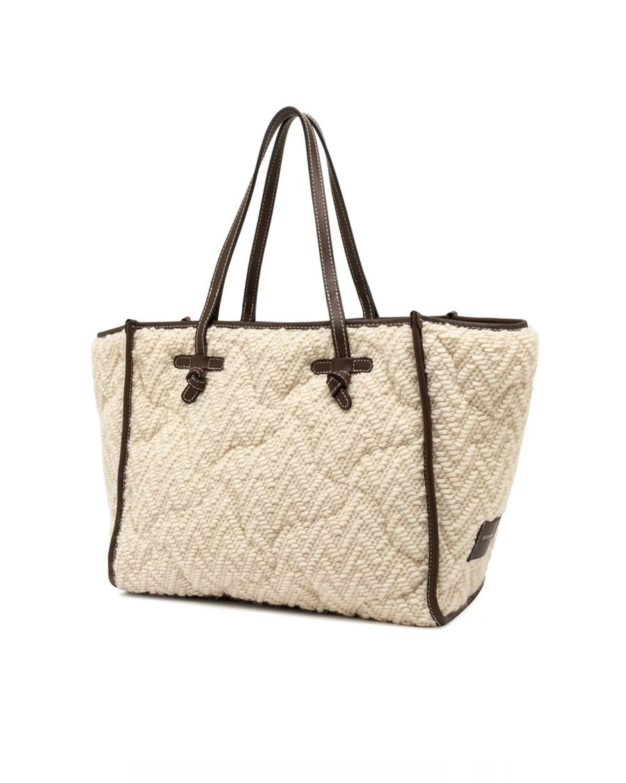 Marcella Club X Gianni Chiarini Marcella Shoulder Bag In Panna
