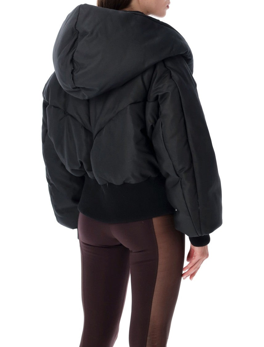 The Attico Cotton-Blend Puffer Bomber Jacket
