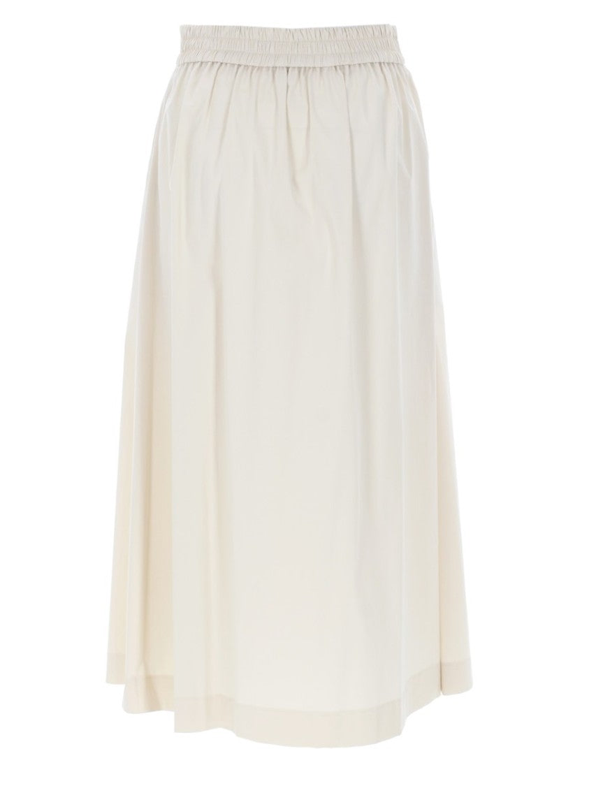 Pt Torino Doris Flowing Silhouette Pleated Midi Skirt