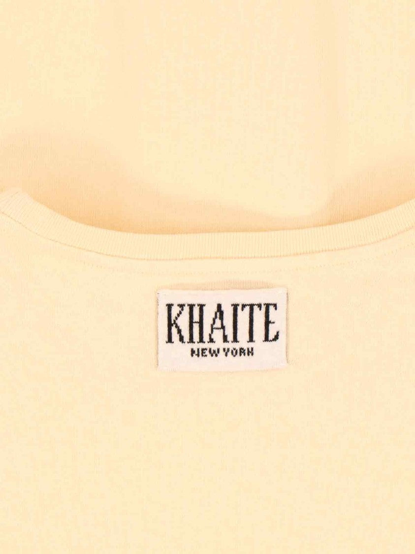 Khaite Logo T-Shirt – Yellow