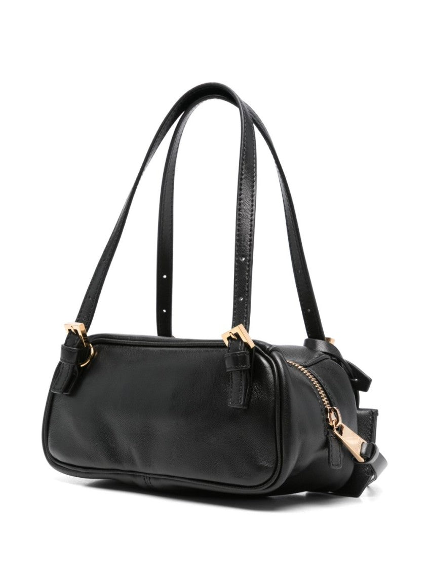 Versace Rectangular Handbag With Polished Finish