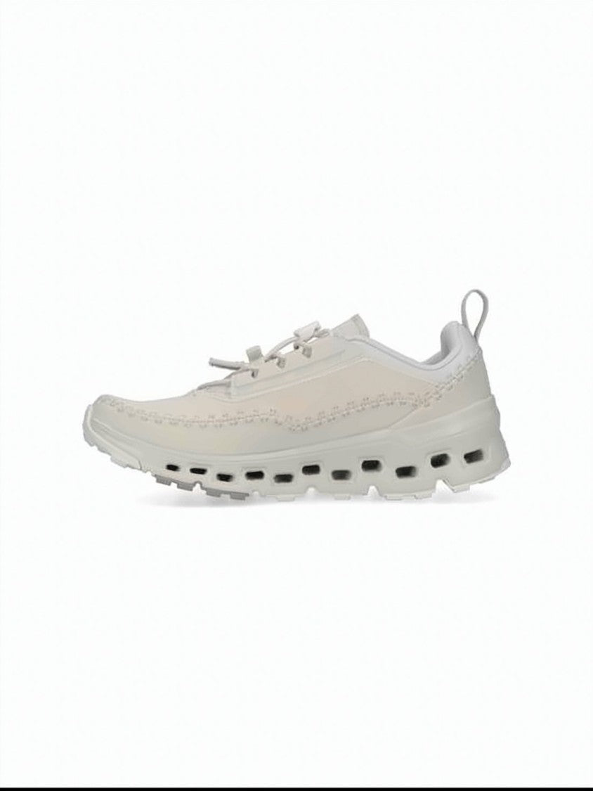 On Running White Recycled Polyester Toggle Lace Sneakers