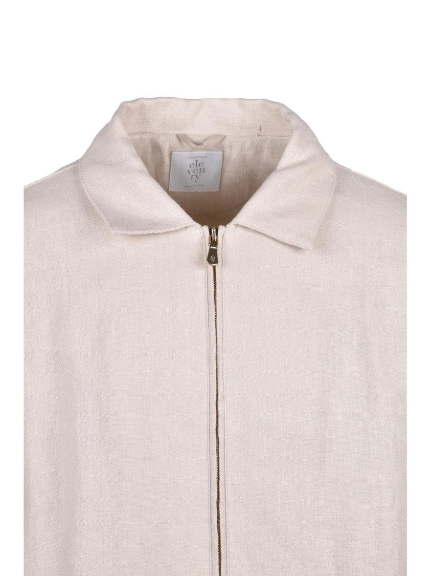 Eleventy Beige Linen Jacket